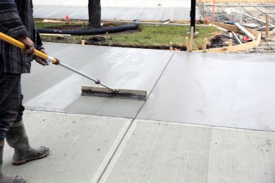 Driveway Concrete Laying detail