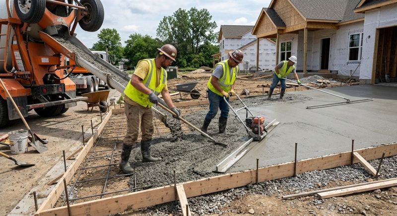 Driveway Concrete Laying Service