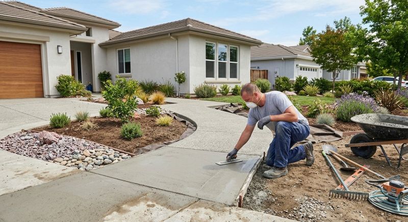 Driveway Concrete Laying Service